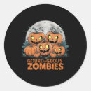 Search for funny zombie stickers Pumpkin