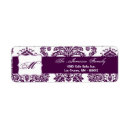 Search for lace wedding return address labels Damask