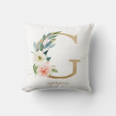 Search for letter g cushions Watercolor