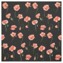 Search for red poppy fabric Black