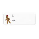 Search for cookies return address labels Candy cane