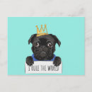 Search for dogs rules postcards Pug