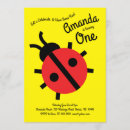 Search for ladybug 1st birthday invitations Cute