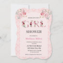 Search for damask baby girl shower invitations Elegant