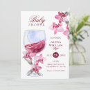 Search for wine baby shower invitations Pink