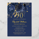 Search for rose gold and navy blue birthday invitations Roses
