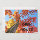 Search for fall open house invitations Leaves