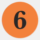 Search for orange number stickers Simple