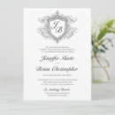 Search for monogram 7x5 invitations Black