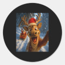 Search for funny christmas stickers Santa