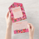 Search for hot pink and green wedding invitations Botanical