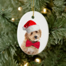 Search for golden doodle christmas tree decorations Santa