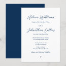 Search for bride and groom wedding invitations Navy blue