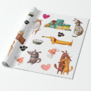 Search for lovers wrapping paper Pet