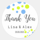 Search for bubbles wedding stickers Green