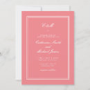 Search for coral pink wedding invitations Bold