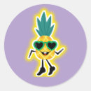 Search for cartoon pineapple stickers Kawaii