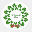Search for shamrock wreath stickers Irish