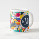 Search for flamingo monogram mugs Jungle