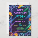 Search for gaming party invitations For kids
