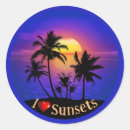 Search for palm trees tropical stickers Sunset