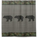 Search for black bear shower curtains Buffalo plaid