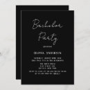 Search for black and white stag party invitations Minimalist