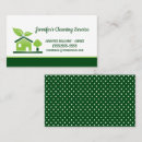 Search for eco cleaning business cards Housekeeper