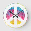 Search for peace sign clocks Flower power
