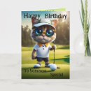 Search for funny golf birthday cards Sports