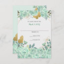 Search for butterflies rsvp cards Elegant