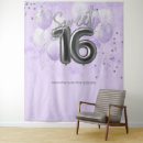 Search for sweet 16 backdrops 16th birthday curtain