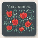 Search for red text coasters Girly