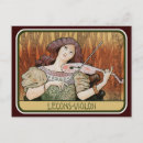 Search for vintage musician postcards Violin