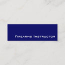 Search for firearms business cards Instructor