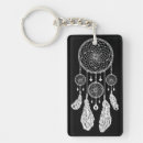 Search for white feather key rings Black