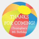 Search for beach ball thank you stickers Birthday
