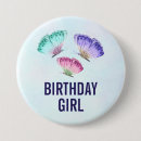 Search for flying butterfly badges Watercolor