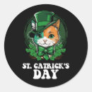 Search for st patricks day cat stickers Shamrock