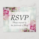 Search for wedding rsvp response postcards Pink