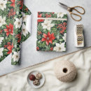 Search for watercolor christmas wrapping paper Red berries