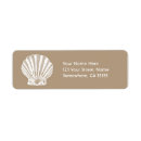 Search for sea shells labels Tropical
