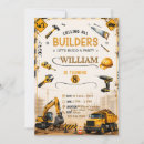 Search for builder birthday invitations Digger