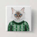 Search for funny christmas badges Kitten