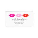Search for lip print return address labels Cosmetics