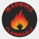 Search for flammability stickers Flame