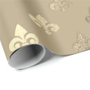 Search for gold fleur de lis wrapping paper Metallic