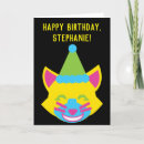 Search for cat designed birthday cards Cats