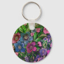 Search for anemone rounded key rings Watercolor