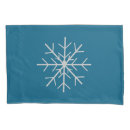 Search for snowflake pillowcases Blue